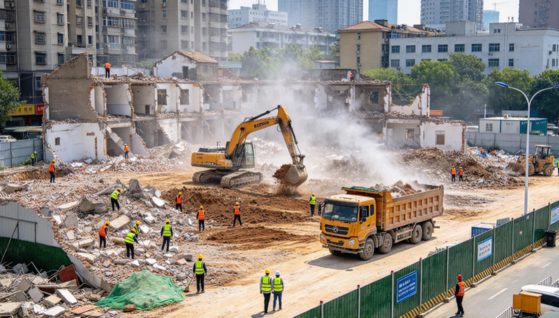 陕西拆除工程现场前期勘测 陕西拆除工程师现场勘测建筑结构,排查承重构件,制定烟囱水塔拆除施工方案